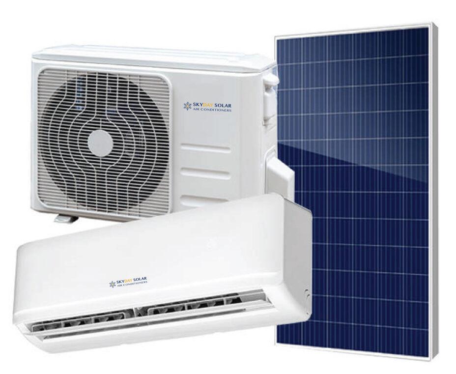 Off Grid Hybrid Solar Air Conditioner SKYDAY Solar Powered AC